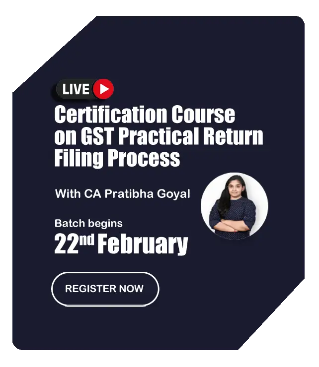 3 Days Certification Course on GST Practical Return Filing Process